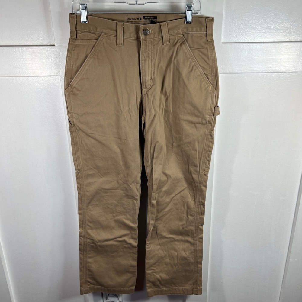 Carhartt B324-DKH Relaxed Fit Washed Twill Dungaree Dark Khaki Mens 31x30 Pants